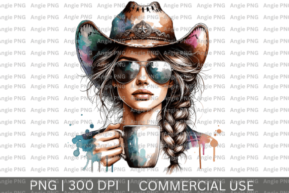 American Cowgirl Aviator Sunglasses PNG – A Versatile Design Resource for Creators