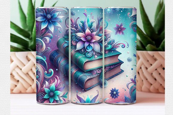 Building a Professional Brand With the Floral Books Tumbler Wrap
