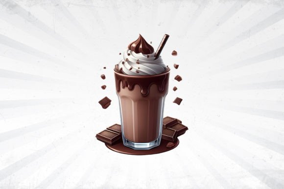 Chocolate Milk Shake Isolated Image: A Versatile Design Asset for Creators and Businesses