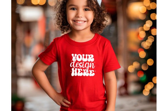 Christmas Cute Baby T-Shirt Mockup