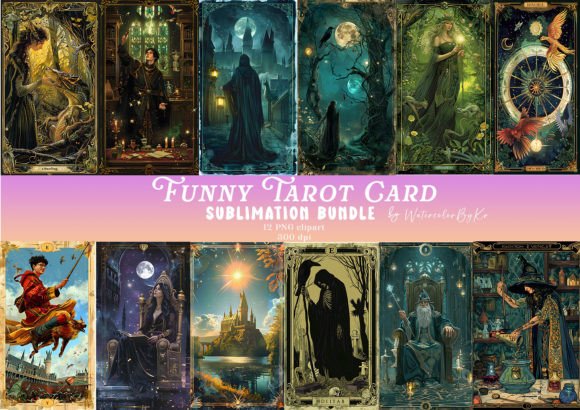 Magic Shool Oracle Card Sublimation: High-Resolution Digital Art for Creative Entrepreneurs