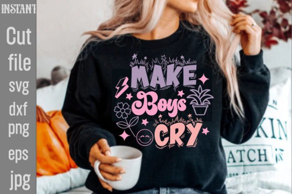 Make Boys Cry Retro: A Versatile SVG Bundle for Creators Who Want More Personality