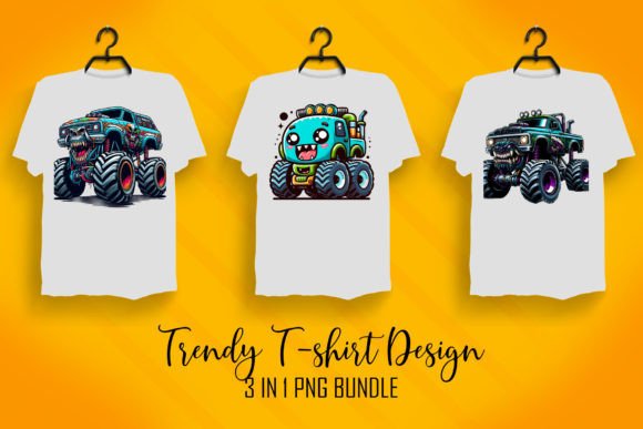 Monster Truck Illustrations for Kids: Design Assets That Drive Creative Projects