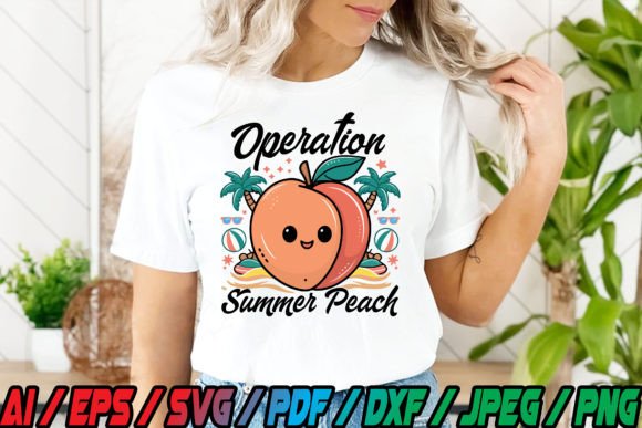 Oparation Summer Peach: Your Go-To Digital Design Bundle for Summer Creativity