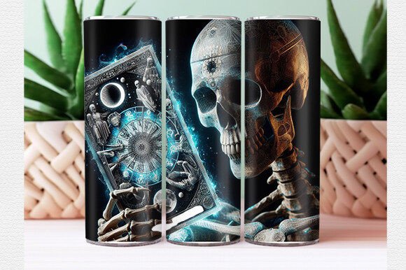Skeleton Tarot Tumbler Wrap – Design, Fit, and Practical Considerations for Sublimation Projects