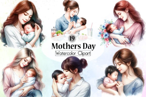 Watercolor Mothers Day Clipart: Creative Ways to Use It This Year