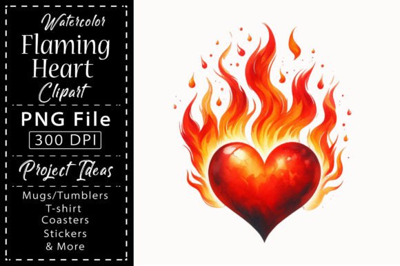 Why the Flaming Heart Watercolor Clipart Is Redefining Digital Design Assets for Modern Creators